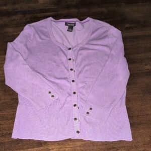 White House Black Market Lavender Cardigan